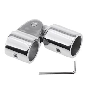 Resim 316 Paslanmaz Çelik Kayar Kollu Uç Kapak, Tekne Güneşliği Üstü Montajı için, 22/25mm, Tekne Güneşliği Üstü Kapağı, Tekne Güneşliği Kapağı, tekne parçaları, tekne aksesuar 