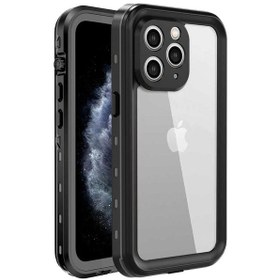 Resim Microsonic iPhone Uyumlu 11 Pro Max Kılıf Waterproof 360 Full Body Protective 