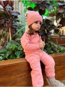 Resim BEBEĞİME ÇORAP Çocuk Alt Üst Eşofman Bisiklet Yaka Kalın Kumaş Ikili Takım - Üç Iplik Şardonlu 