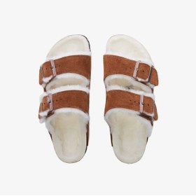 Resim Birkenstock Arizona Fell Vl Kadın Kahverengi Terlik 