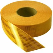 Resim NZB 1 Metre Reflektörlü Reflektif Fosforlu Şerit Bant Bandı Sarı 