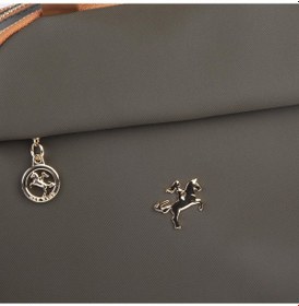 Resim Nas Bag Kadın Çok Gözlü El Omuz Ve Çapraz Çantası 25x20 Cm Yeşil Taba Buzzy Yeşil - Taba 