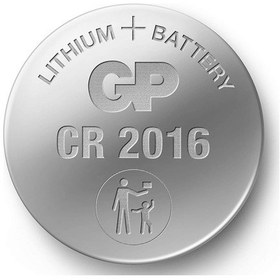 Resim GP CR2016 3V Lityum Kartela Düğme Pil 5 x 5'li 