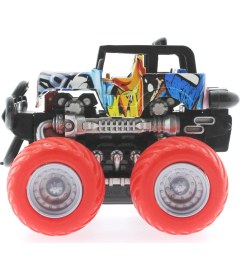 Resim Die Cast Off Road Dev Kırmızı Teker Araba 