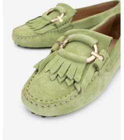 Resim Valmenti West Kadın Yeşil Süet Hakiki Deri Loafer Ayakkabı 540 1268 Bn Ayk Y24 Yeşil 