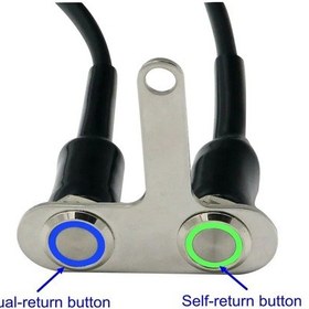 Resim B3-motolovee Paslanmaz Çelik Led Motosiklet Anahtarı On-off Gidon Ayarlanabilir Montaj Su Geçirmez Anahtarları Düğmesi Dc12v Sis Farı 