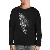 Resim At 9 Siyah Çocuk Sweatshirt 