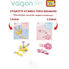 Resim 4'lü Saç Toka Seti Önce Birleştir,sonra Tak 2 Paket 4 Adet Gönderilir Yapı Toka Seti Ff 7116-7134 