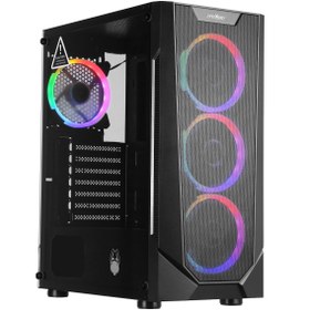 Resim James Donkey Helix H800 4xrainbow Fan Temperli Cam 650W 80+ Bronze Atx Siyah Gaming (Oyuncu) Kasa 