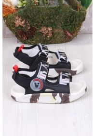 Resim Vicco 332.p25y.206 Siyah Tape Rahat Esnek Erkek Çocuk Sandalet Siyah 