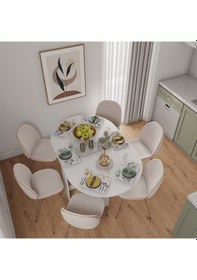 Resim Pratik Katlanır-açılır Kapanır Yuvarlak Mutfak Yemek Ma 