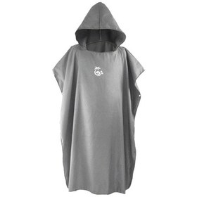 Resim Dolıty Yüzmek Için Mikrofiber Sörf Panço Değişen Bornoz Orta Gri 