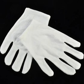 Resim Pengfushop5 1 Çift Tarzı Çiftler Beyaz Pamuklu Eldivenler Muayene Hafif Iş Eldivenleri Yüksek Li Koruyucu Eldivenler (Yurt Dışından) 