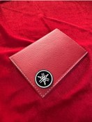 Resim ATTA PAZARLAMA Deri kabartmalı kırmızı yamaha markalı motor ruhsatlık, ruhsat kabı, ruhsat kılıfı, ruhsat cüzdanı 