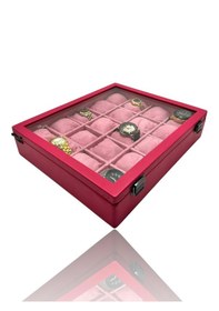 Resim Diji 20'li Saat Kutusu Saat Çantası Pembe İçi Pembe Pembe Yastıkl 