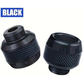 Resim Dream011 Alüminyum Alaşım Kaymaz Çatal Koruyucu - Siyah Karbon Fiber Desenli Motosiklet Koruma Kupası 