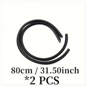 Resim Cloudstore 2 Parça Siyah Araç Kapı Kenar Koruma Bantı, Evrensel Ses Yalıtım Şeridi 