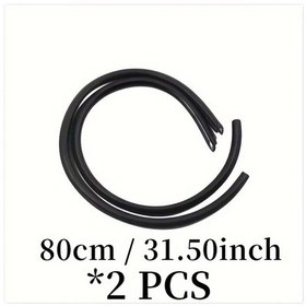 Resim Cloudstore 2 Parça Siyah Araç Kapı Kenar Koruma Bantı, Evrensel Ses Yalıtım Şeridi 