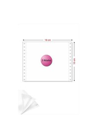 Resim 6x19 Kantar Fişi 3 Nüsha 1000 Adet , Beyaz Otokopili Sürekli Form 6''x19 Cm 