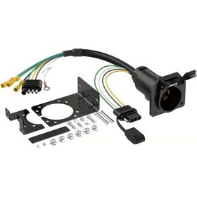 Resim Zhanglei001 Multi Traction 4 Yön Düzden 7 Yön Rv Bıçağı Ve 4 Yön Düz Çekici Kablosu Adaptör Bağlantı Kiti Römork Kablo Adaptörü Bağla 