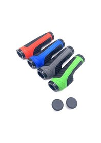 Resim Jokmae Kilitlemeli Dağ Bisikleti Sapları, Mavi, Kauçuk Kılıf, Mavi Çok Renkli 