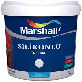 Resim Marshall Silikonlu Özel Mat Iç Cephe Boyası 7.5 L. 