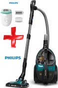 Resim Philips Marathon Ultimate ,koldan Kumandalı Led Başlıklı Toz Torbasız Süpürge + Epilasyon Cihazı 