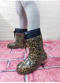 Resim Çağrı Leopar Desenli İçi Kürklü Kız Çocuk Kar Yağmur Çizmesi 001 