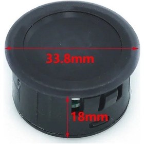 Resim 4-100v Dc Voltmetre Yuvarlak Panel Tip Montajlanabilir Dijital Kırmızı 