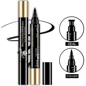 Resim Shibella Kahverengi Çift Uçlu 24 Saat Dayanıklı İnce Damgalı Eyeliner Kutusuz 