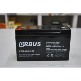 Resim Orbus 6V 12AH Akü Terazi-El Feneri-Şarjlı Araba 6 Ay Garanti 