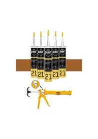 Resim Selsil Silikonize Mastik 500 Gr Altınmeşe 5 Adet ,alüminyum Tabanca Altınmeşe 