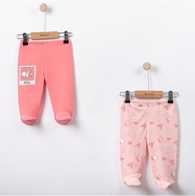 Resim Necix's Tbt Yazı Baskılı Bebek İkili Patikli Alt-açık Roza Pembe 