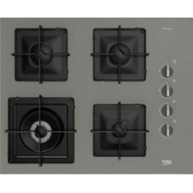 Resim Beko Bocd K 6510 Ewg Gri Cam Ankastre Ocak 
