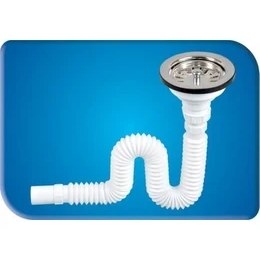 Resim Özbest Çöpmak Körüklü Büyük Kafalı Tırnaklı Lavabo Sifonu 