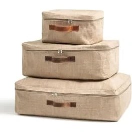 Resim Bee Küçük Boy Jüt Baza Altı Yastık Yorgan Kazak Hurcu 30 x 22 x 16 cm 