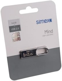 Resim Simex Metal USB 2.0 Flaş Bellek 64 GB SU-108 