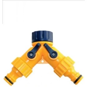 Resim Dmax Çift Çıkışlı Vanalı Musluk Adaptörü 4279 