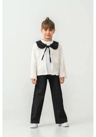 Resim Miss Melinda Kids Gül Dantelli Pantolonlu 3 Lü Kız Takım 9-12 Yaş -356770 - Beyaz Beyaz 