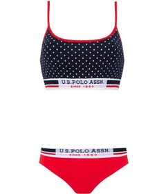 Resim U.S. Polo Assn. Kadın Lacivert Puanlı Büstiyer Şort Takım 66252 