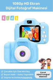 Resim Carlburn Yeni Nesil Çocuk Dijital Mini Fotoğraf Video Makine Erkek Kız Çocuklar 1080p HD Ekran Kamera Selfie 