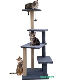 Resim Saule Tırmalama Tahtası Uzun Boy Büyük Boy Kedi Tırmalama 