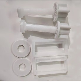 Resim Cloudstore 2 Adet Rv Tuvalet Kapağı Montaj Braketi Ayarlanabilir Vida Dayanıklı Plastik Sabitleyici 