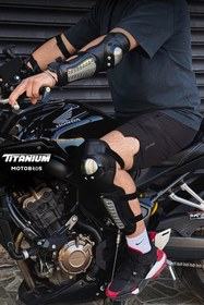 Resim Motobros Titanyum Rahat Kullanım Full Korumalı Dizlik Dirseklik Takımı 