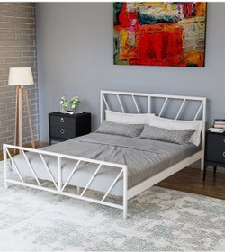 Resim Metalia Gm 227 Gözde Beyaz Çift Kişilik Karyola 160x200 