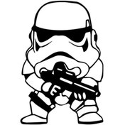 Resim Xpetrana- Star Wars Askeri Duvar Dekor Sticker 40 X 56 Cm 