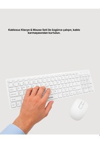 Resim Mey İthalat Kablosuz Klavye Ve Mouse Seti - Ergonomik Tasarım, Sessiz Kullanım, Geniş Uyumluluk 