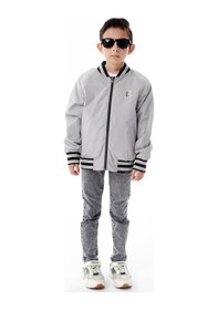 Resim Benitto Kids Erkek Çocuk Kapüşonlu Çift Taraflı Mevsimlik Yağmurluk 51364 Gri 