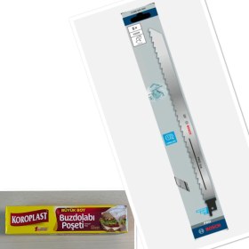 Resim Bosch S1211K 5'li Tilki Kuyruğu Bıçağı (1 Paket Buzdolabı Poşeti Hediye) - Et Kemik Buz Kesimi 