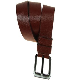Resim Hakiki Deri Erkek Yumuşak Kot Kemeri 4,5 Cm Kahverengi 